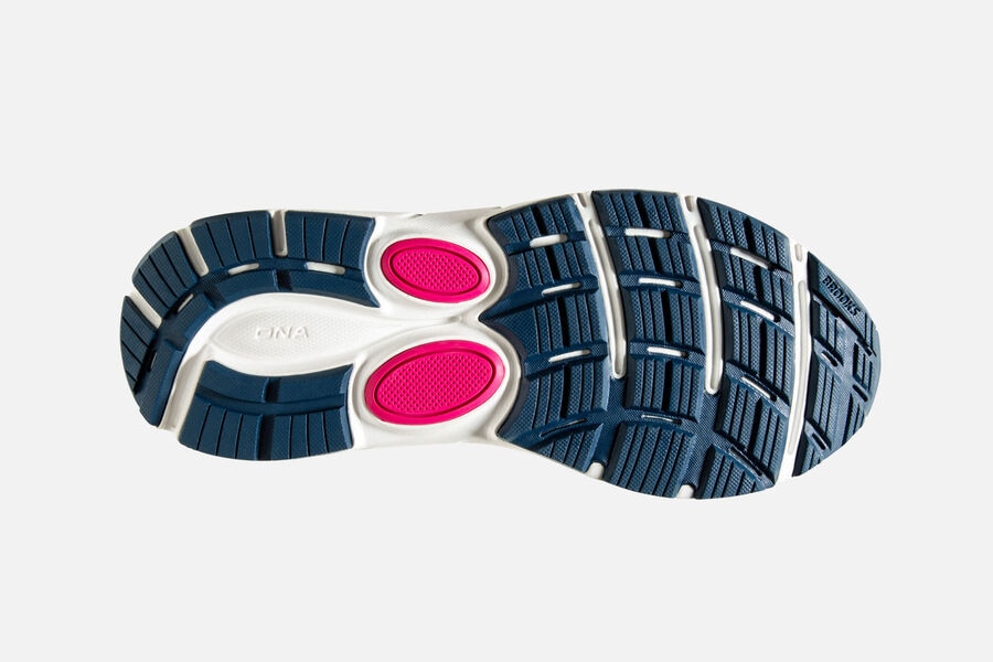 Brooks Indonesia Dyad 11 Road Running Shoes Womens - Navy/Pink - 60KSOEWCU